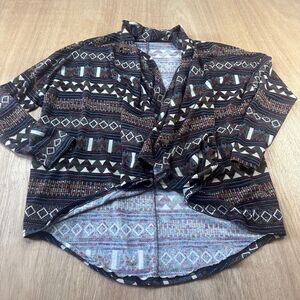 Wet Seal Women’s Medium Tribal Aztec Open Front Cardigan Sweater